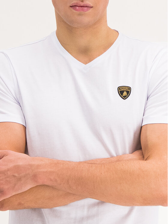 Lamborghini Lamborghini T-Shirt B3XUB7S5 Bílá Regular Fit