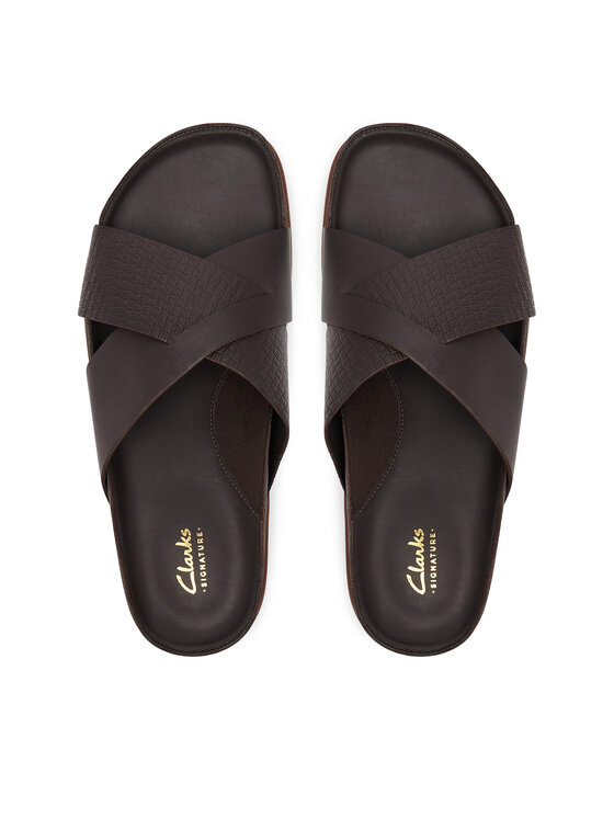Clarks Clarks Klapki Torford Cross 26180888 Brązowy