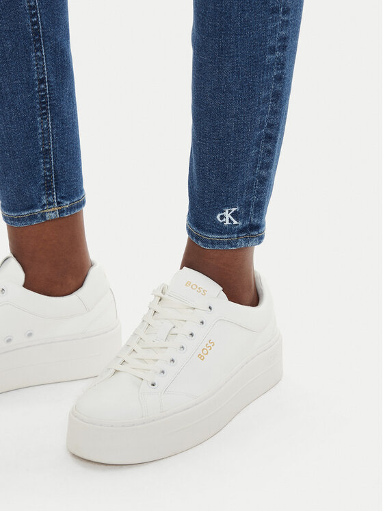 Calvin Klein Jeans Calvin Klein Jeans Jeans hlače J20J224037 Mornarsko modra Super Skinny Fit