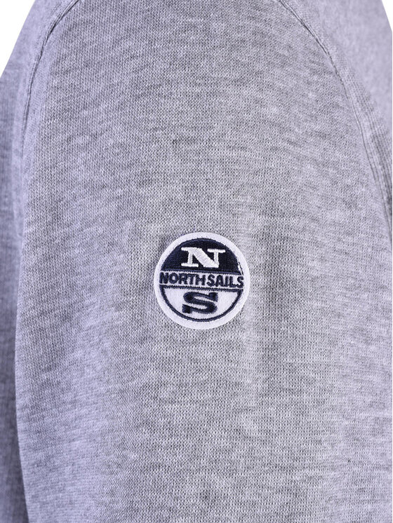 North Sails North Sails Mikina 90 2261 000 | Round Neck Šedá Regular Fit