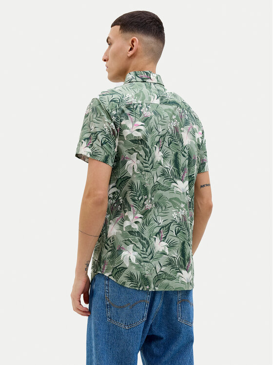 Jack & Jones Jack & Jones Košile Hawaii 12269137 Zelená Comfort Fit