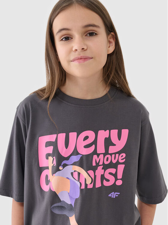 4F 4F T-Shirt 4FJASAW24TTSHF2592-022S Czarny Oversize
