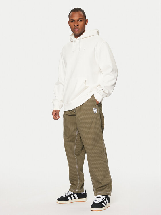 adidas adidas Donji dio trenerke JP4488 Zelena Loose Fit