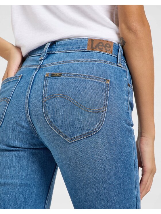 Lee Lee Jeansy Marion Straight Niebieski Straight Fit