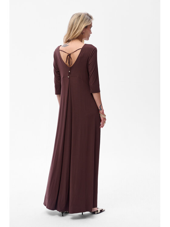 blue shadow blue shadow Sukienka codzienna Chloe Brązowy Regular Fit
