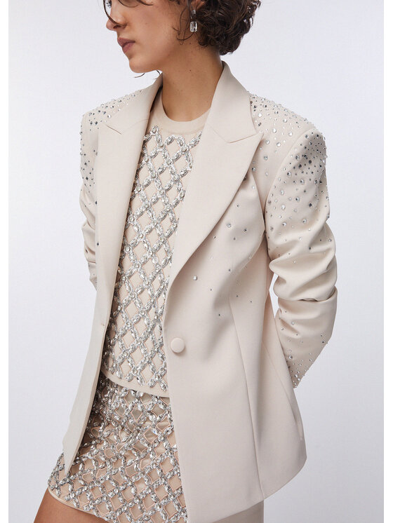 Liu Jo Liu Jo Giacca da donna PA6005T2527X0753 Bianco Slim Fit