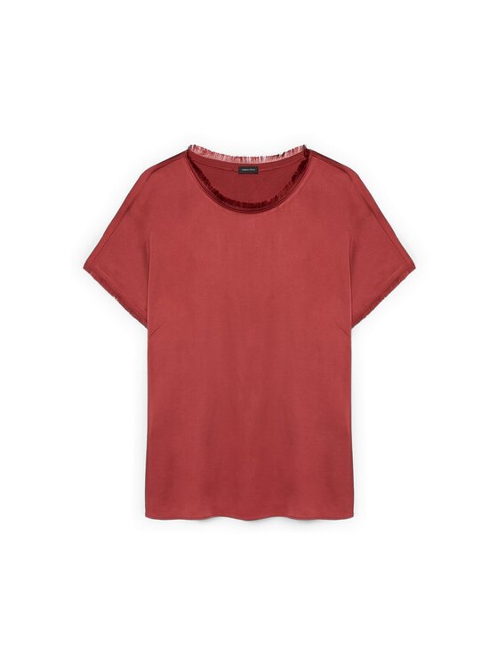 Fiorella Rubino Fiorella Rubino Bluzka 2009L000666N026 Czerwony Regular Fit