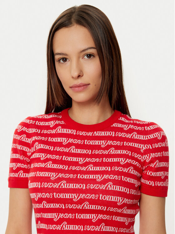 Tommy Jeans Tommy Jeans Hétköznapi ruha DW0DW19478 Piros Slim Fit