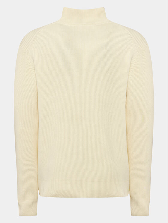 Lindbergh Lindbergh Rollkragenpullover 30-804030 Écru Relaxed Fit