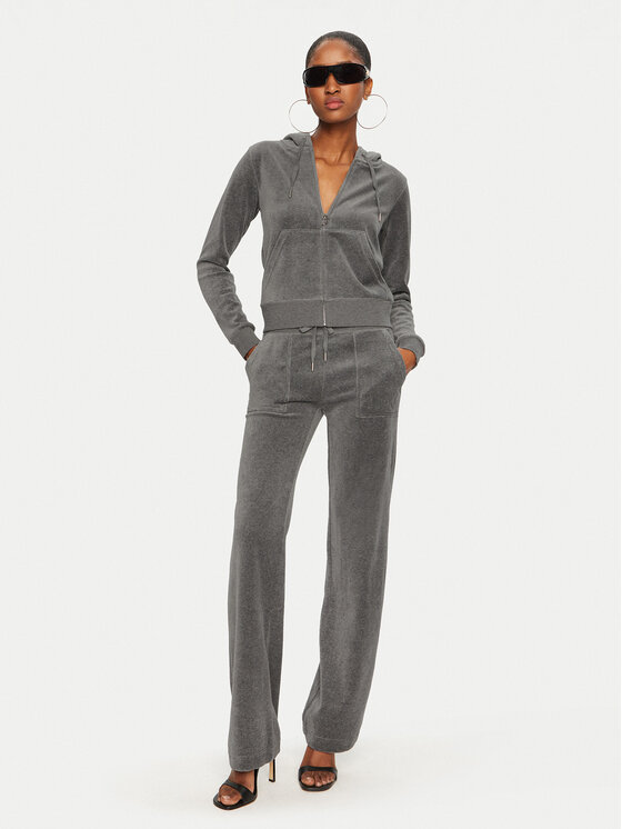 Juicy Couture Juicy Couture Majica dugih rukava Robertson JCAP176 Siva Slim Fit