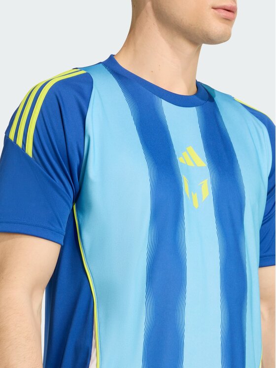 adidas adidas Koszulka techniczna Messi Błękitny Slim Fit