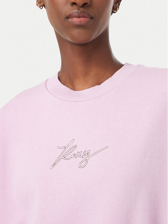 Roxy Roxy Felpa Cross Your Mind ERJFT05113 Rosa Regular Fit