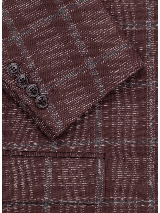 Pako Lorente Pako Lorente Marynarka P26WF-3X-017 Bordowy Straight Fit