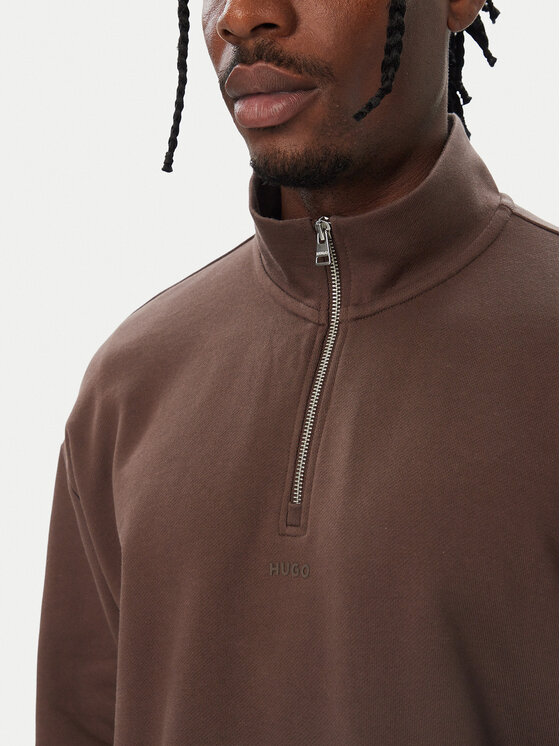 HUGO HUGO Pluus Durty244 50525881 Tumepruun Relaxed Fit
