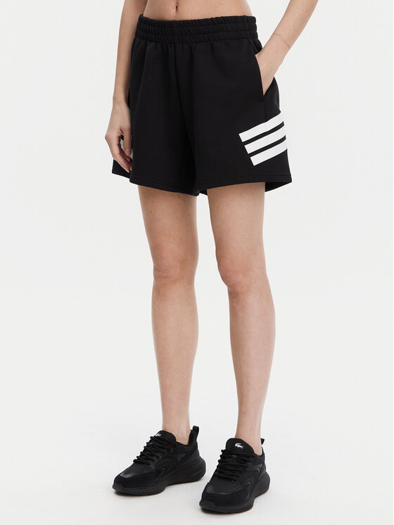 adidas adidas Pantaloni scurți sport Future Icons 3-Stripes JC5443 Negru Loose Fit