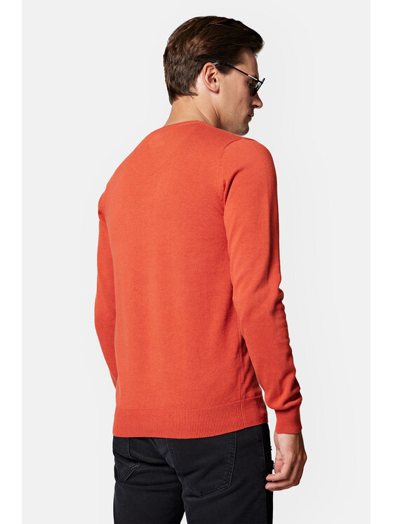 Lancerto Lancerto Sweter Lenny SW073223000039 Pomarańczowy Regular Fit