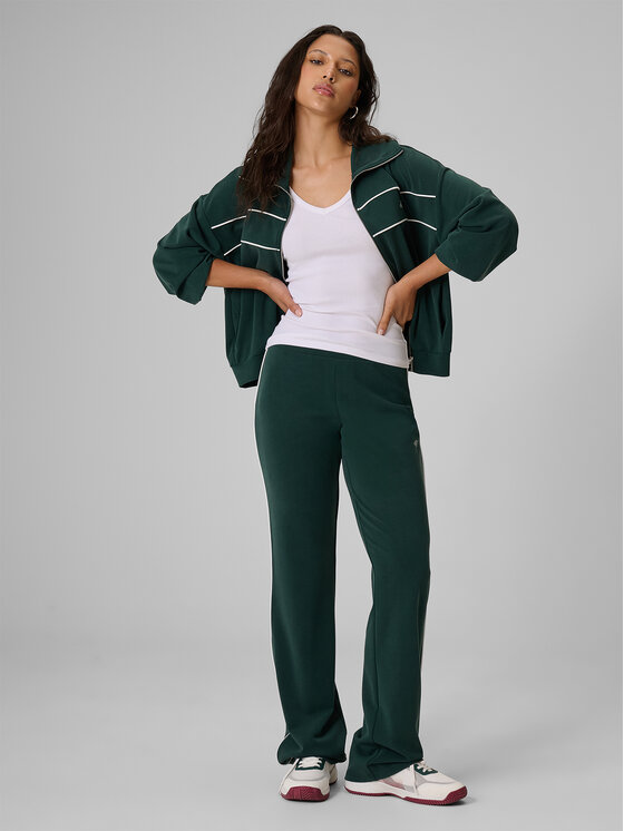 4F 4F Spodnie dresowe COURT SOCIETY Zielony ciemny Slim Fit
