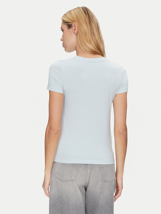 Guess Jeans Guess Jeans T-shirt W4YI03 J1314 Svijetloplava Slim Fit