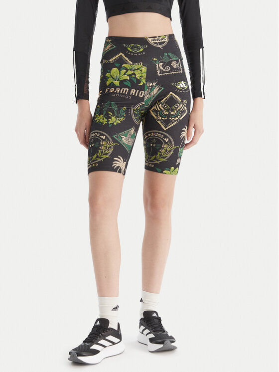 adidas adidas Cyklistické šortky Farm Bike JM8346 Černá Slim Fit