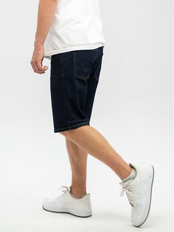 MyStars MyStars Szorty jeansowe Krótkie Spodenki Jeansowe Męskie Ciemne Niebieskie MyStars Classic 40 Niebieski Regular Fit
