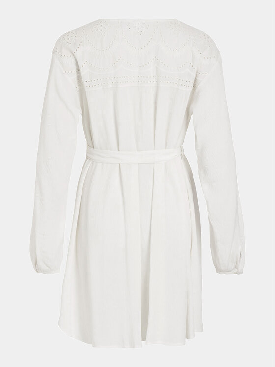 Vila Vila Sommerkleid Mesa 14092006 Écru Loose Fit