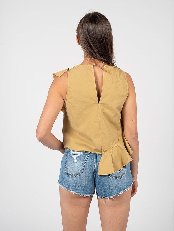 PINKO PINKO Top q-roa-22420 Żółty Regular Fit