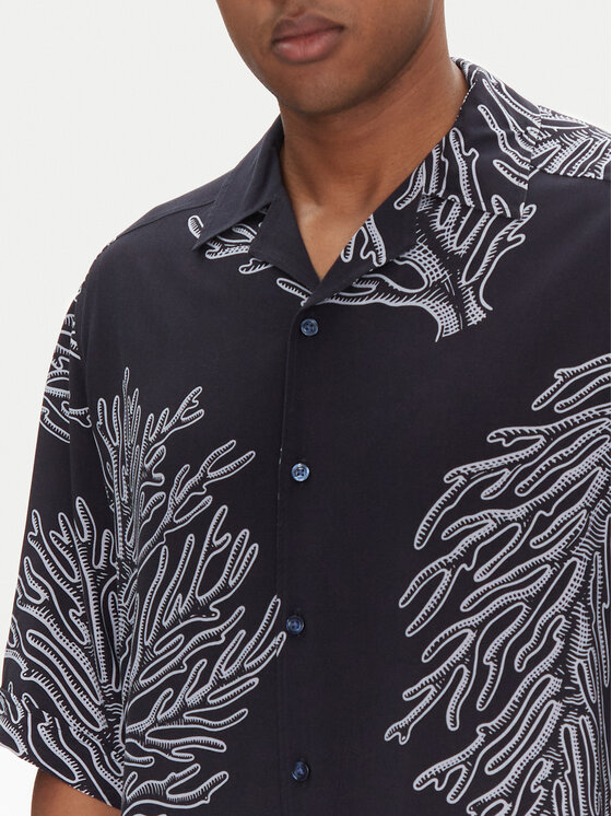 BOSS BOSS Koszula Lapisy_M 50538280 Granatowy Relaxed Fit
