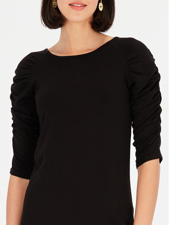 L’AF L’AF Bluzka Flezja Czarny Slim Fit