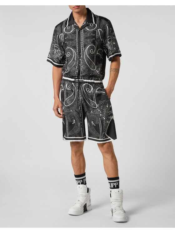 PHILIPP PLEIN PHILIPP PLEIN Šortky 2269 Černá Regular Fit