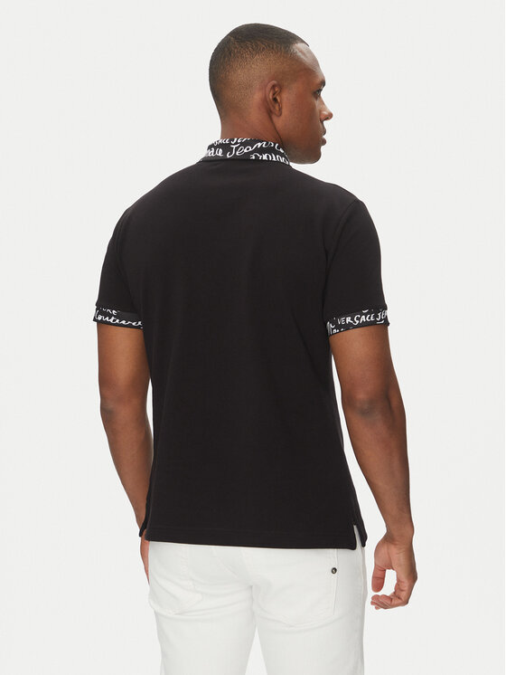 Versace Jeans Couture Versace Jeans Couture Polo marškinėliai 78GAGT02 Juoda Regular Fit
