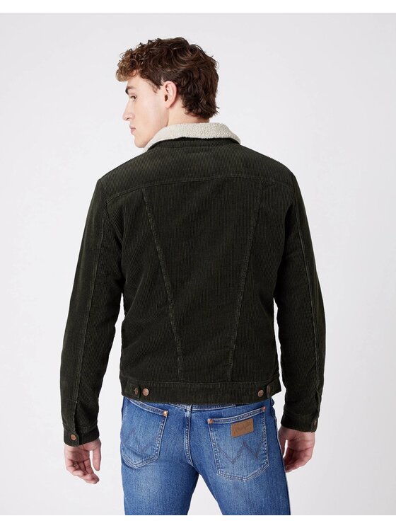 Wrangler Wrangler Giacca di transizione 12MJ SHERPA Verde Regular Fit