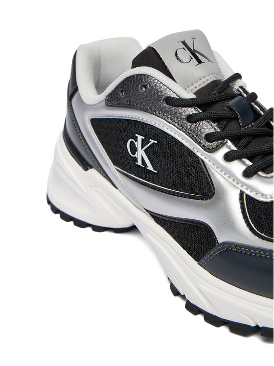 Calvin Klein Calvin Klein Sneakersy Hike Runner Lace Up Mesh Mix Met YW0YW02063 Farebná