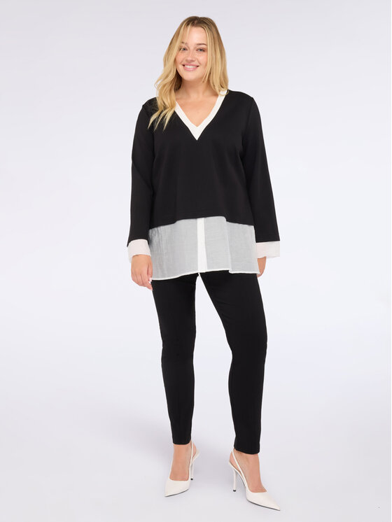 Fiorella Rubino Fiorella Rubino Spodnie materiałowe P171L002193N033 Czarny Skin Fit