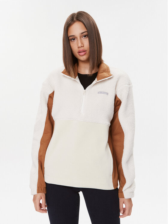 Columbia Columbia Fleecejacke Trek™ Hybrid Sherpa 1/2 Zip Écru Regular Fit