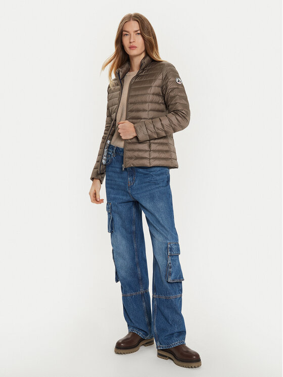 Jott Jott Kurtka puchowa Cha P000WDOW02 Beżowy Slim Fit