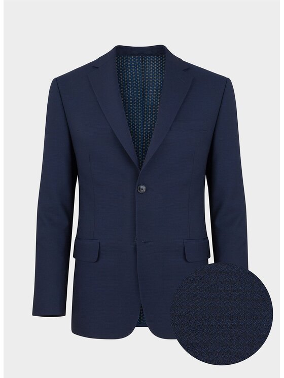 Pako Lorente Pako Lorente Marynarka P20SP-3G-020 Granatowy Slim Fit