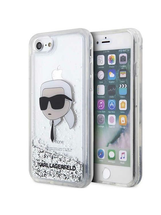 Etui na telefon KARL LAGERFELD, Srebrne, iPhone 7/8/SE 2020