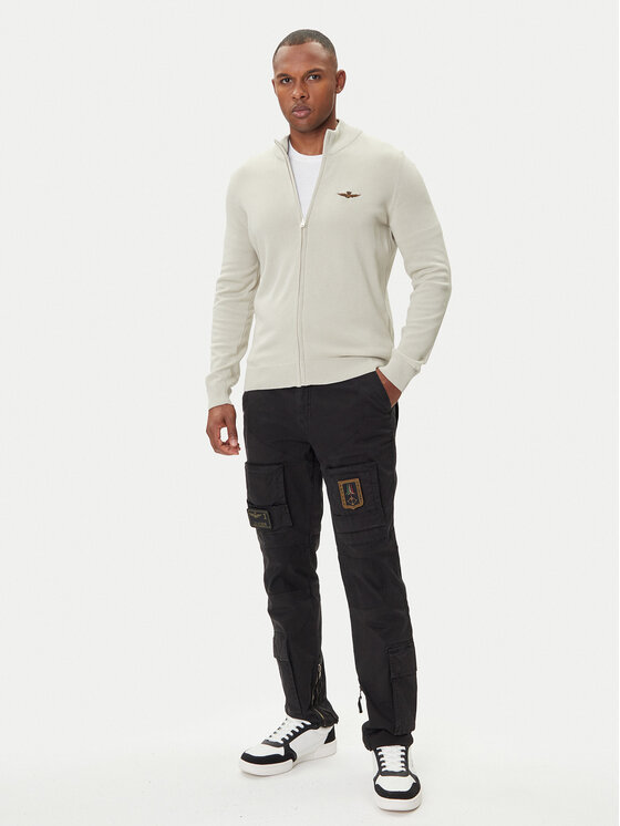 Aeronautica Militare Aeronautica Militare Kardigan 252MA1580UL00506 Bež Regular Fit