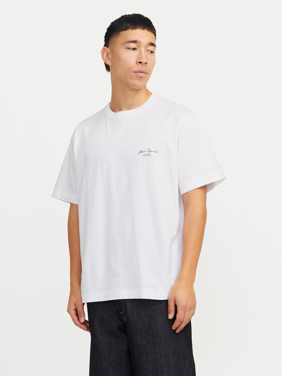 Jack & Jones Jack & Jones T-Shirt Islington 12273015 Biały Loose Fit