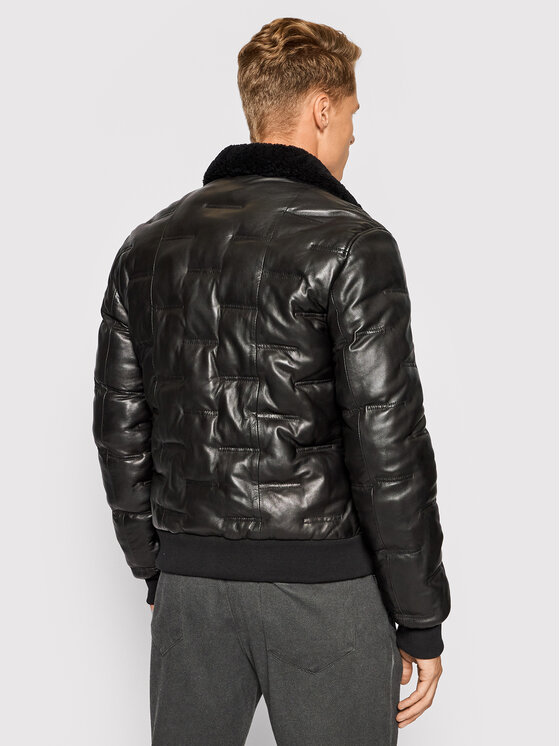 Serge Pariente Serge Pariente Шкіряна куртка Taylor Чорний Regular Fit