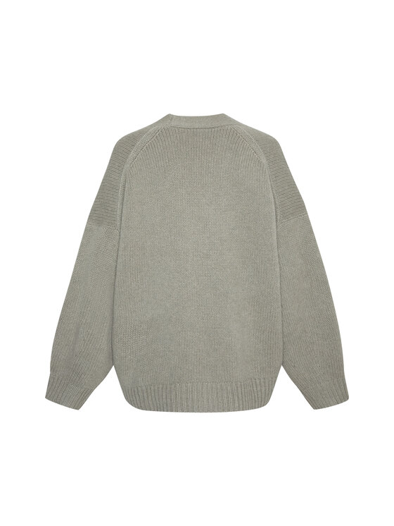 Style Republic Style Republic Kardigan Mieszanka wełny i kaszmiru Zielony Oversize