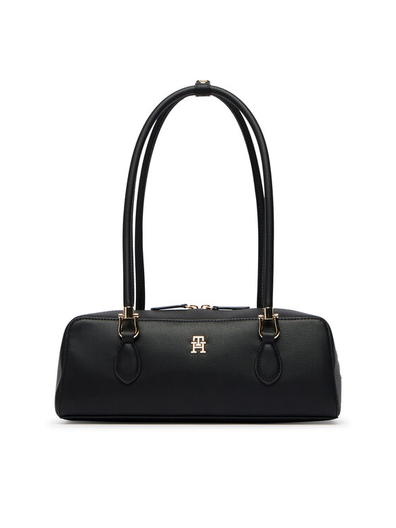 Tommy Hilfiger Tommy Hilfiger Дамска чанта Th Grace Shoulder Bag AW0AW18748 Черен