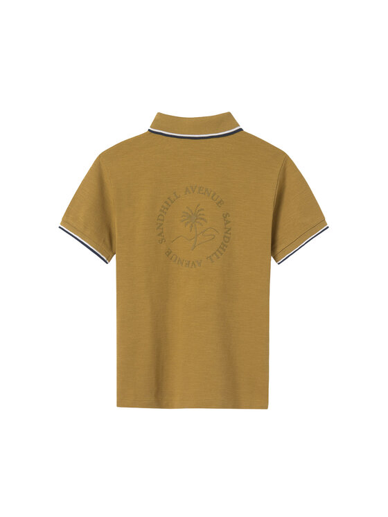 Mayoral Mayoral Тениска с яка и копчета 6133 Каки Regular Fit