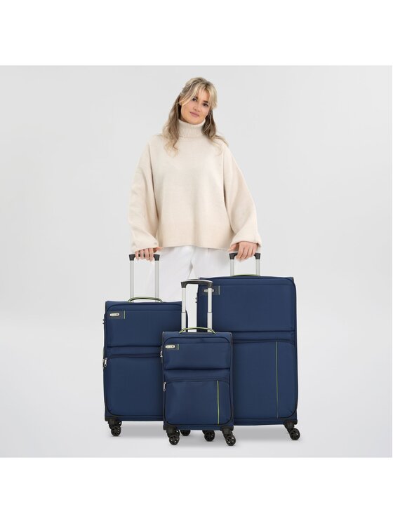 D&N D&N Komplet walizek 162295 Błękitny