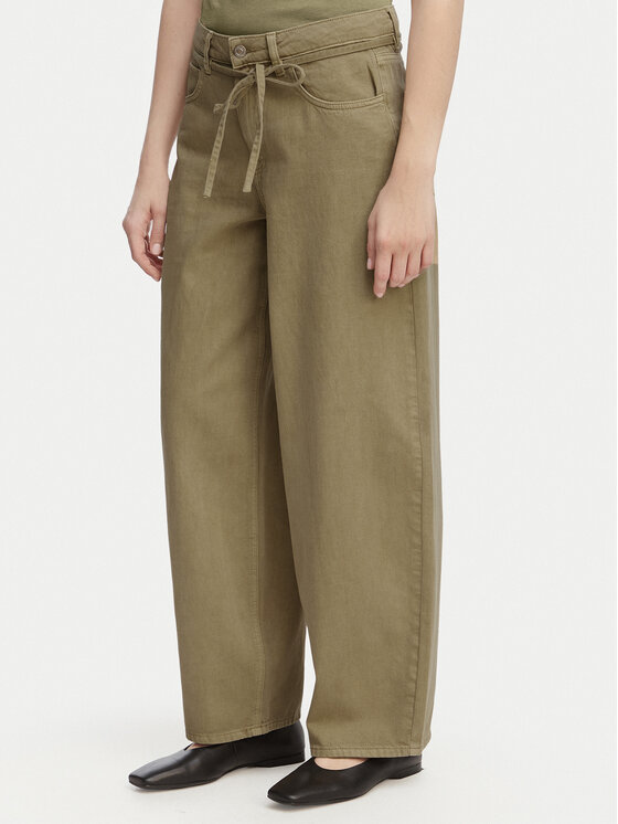 ONLY ONLY Jeans hlače Gianna 15372521 Khaki Straight Leg