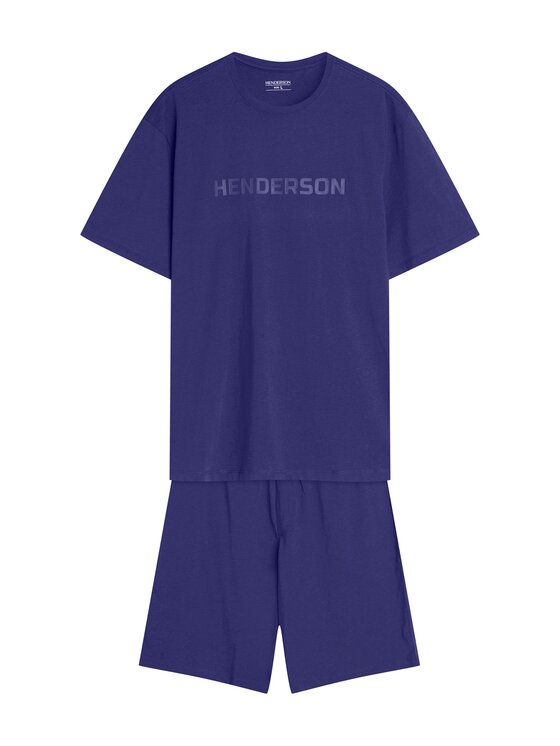 Henderson Henderson Piżama 42795 Niebieski Regular Fit
