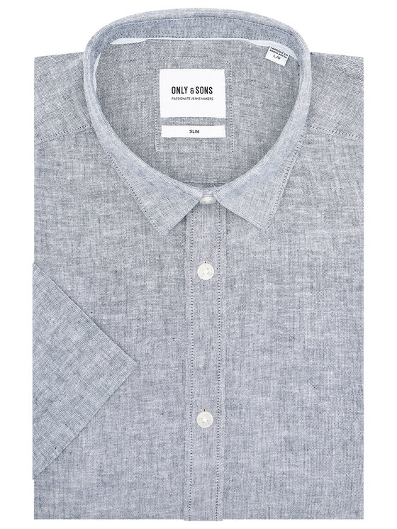 Only & Sons Only & Sons Сорочка Caiden 22009885 Сірий Slim Fit