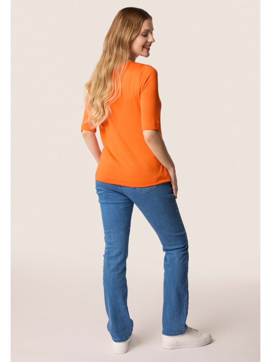 QUIOSQUE QUIOSQUE Bluzka 1VF001 Pomarańczowy Regular Fit
