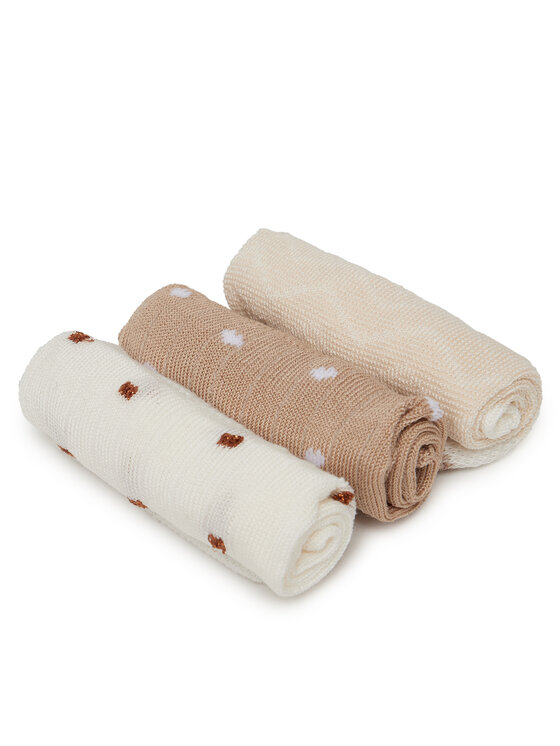 Nine West Nine West Skarpety krótkie KR_NW_FRESITA_Z_SS25 (3 PACK) Beżowy
