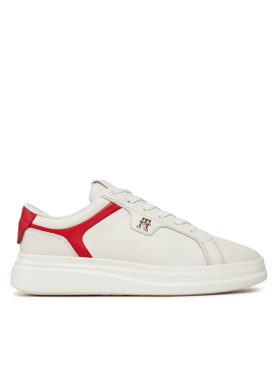 Tommy Hilfiger Snīkeri Pointy Court Sneaker FW0FW07460 Écru